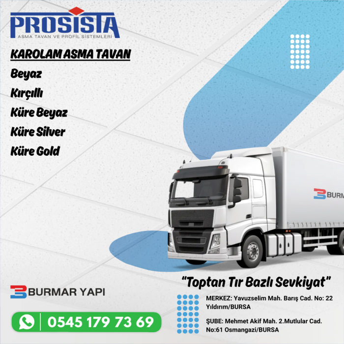 Sakarya Karolam Asma Tavan Fiyatları